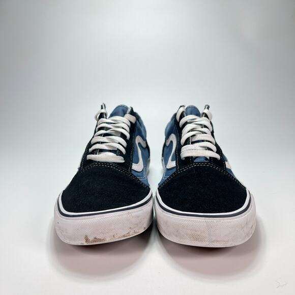 Vans Off The Wall Old Skool Slate Blue Athletic Skate Shoes Men's Size 13 - Picture 3 of 10